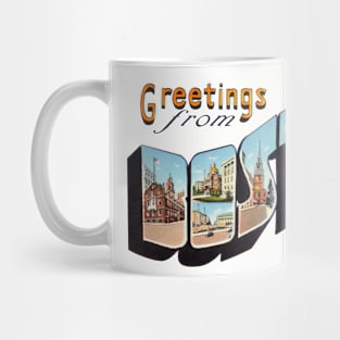 Greetings from Boston Mug